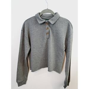 Wild Fable NWT! Gray Cropped Polo Shirt In Size XS